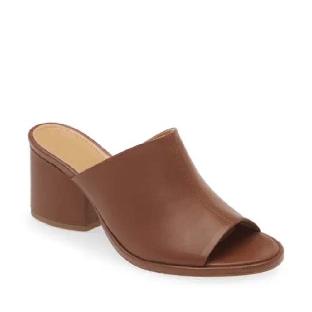 AEYDE‎ Amanda Nappa Leather Heeled Sandal Mules